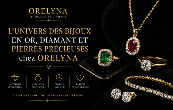 L’univers des bijoux en or, diamant et pierres précieuses chez Orelyna